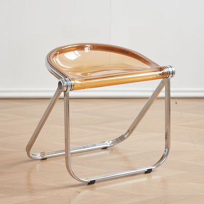 Modern Acrylic Folding Stool – A Fusion of Minimalist Design and Everyday Functionality