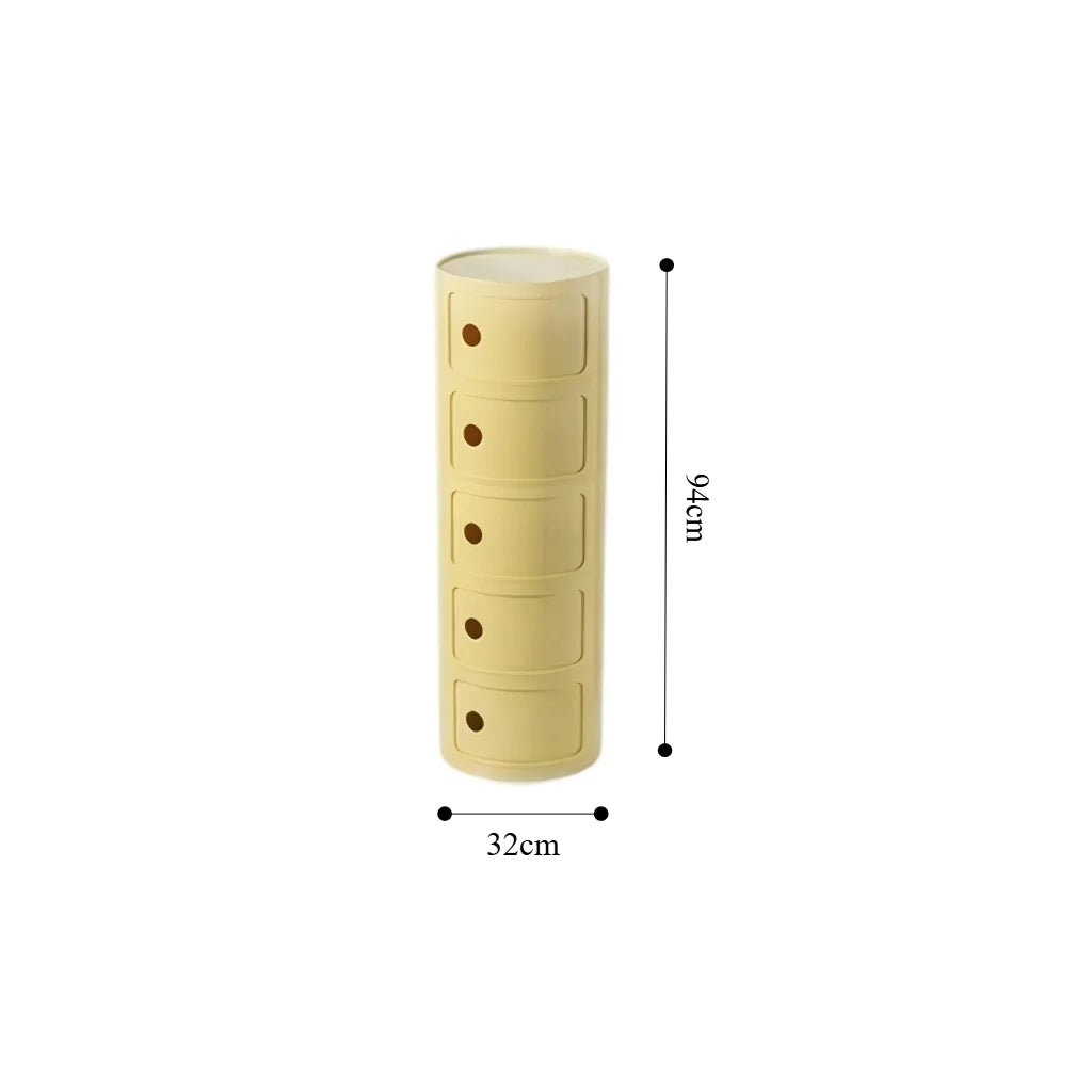 Componibili Round Cabinet Replica – Nordic Modular Storage for Modern Spaces