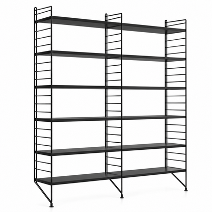 Sistema a parete String – Scaffalatura modulare, regolabile e montata a parete