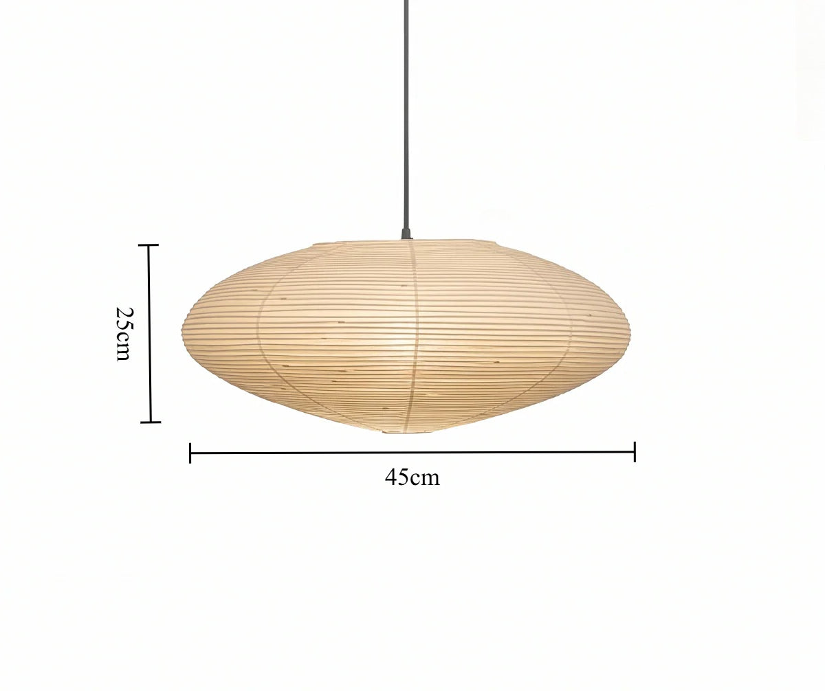 Noguchi Style Paper Lamp – Wabi-Sabi Zen Design for Modern Living