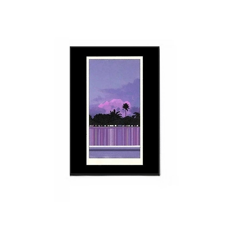 Okinawa Vintage Travel Poster – A Mid-Century Japanese Bauhaus Wall Art with Aluminum Frame
