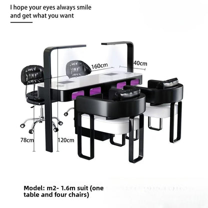 ImingShi M2 Marble Nail Desk Set