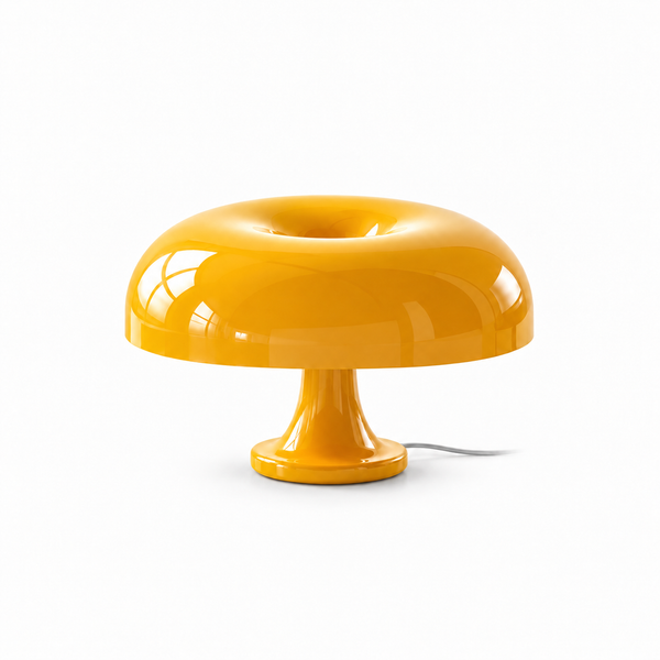 Artemide Nessino Mushroom Table Lamp-Retro Colour & Sculptural Curves ...
