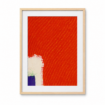 Opera d'arte da parete astratta Hsiao Chin Bold – Studio sui colori blu, giallo e rosso