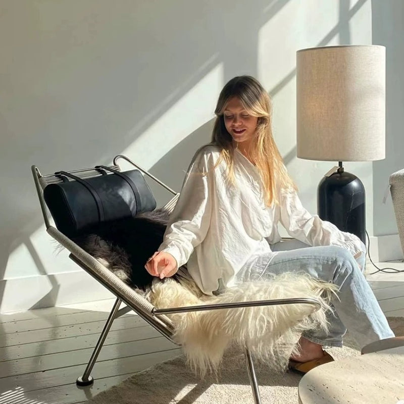 Flag Halyard Chair Replica – Danish Modern Lounge Chair by Hans J. Wegner