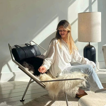 Flag Halyard Chair Replica – Danish Modern Lounge Chair by Hans J. Wegner