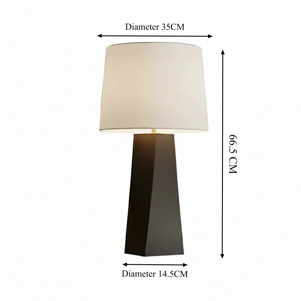 Mid-Century Solid Wood Table Lamp – A Timeless Designer Art Piece for Everyday Living
