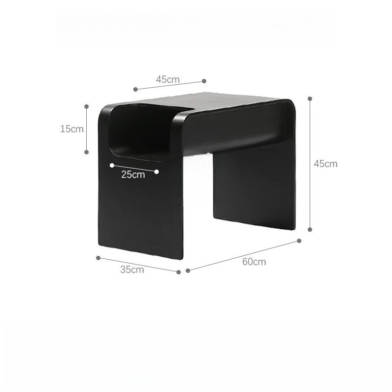 Nordic Solid Wood Sofa Side Table – Minimalist Designer Accent Table