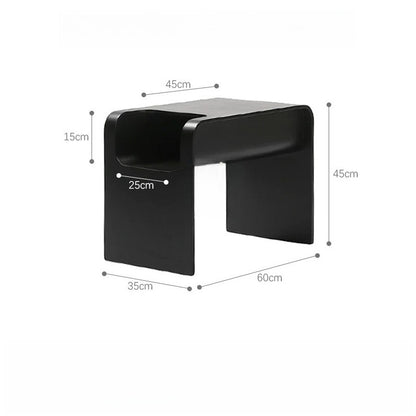 Nordic Solid Wood Sofa Side Table – Minimalist Designer Accent Table