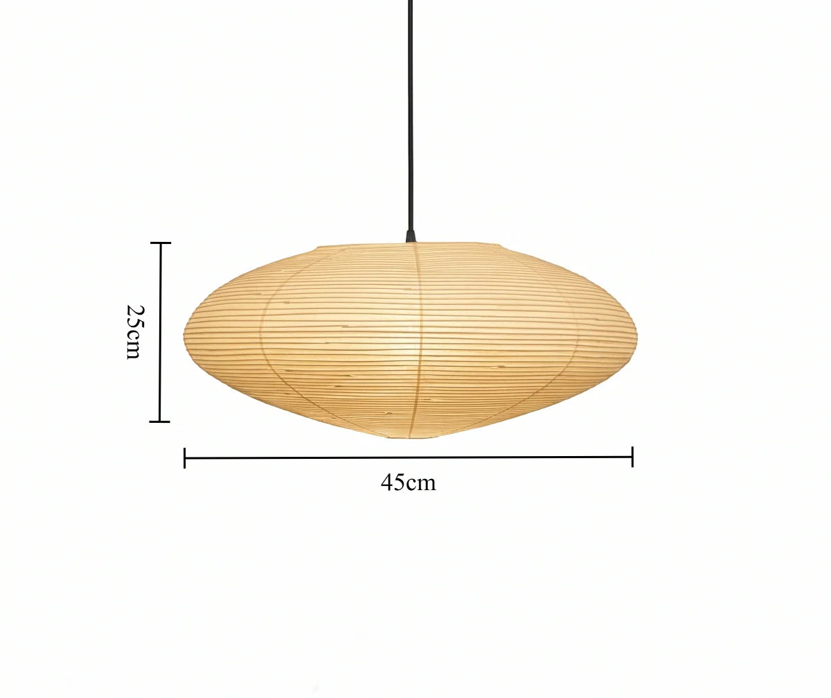Noguchi Style Paper Lamp – Wabi-Sabi Zen Design for Modern Living