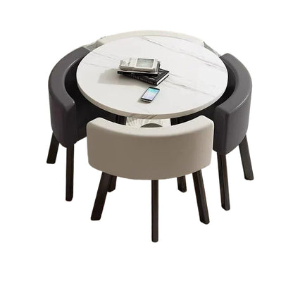 Nordic-Style Table and Chair Set with Storage-Redefining Light Luxury and Minimalism