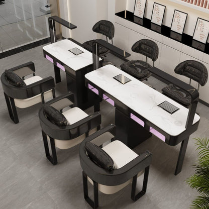 ImingShi M2 Marble Nail Desk Set