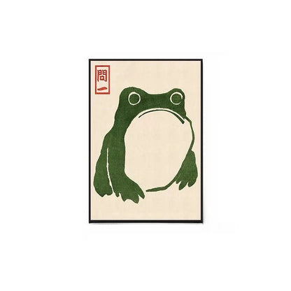 Okinawa Vintage Travel Poster – A Mid-Century Japanese Bauhaus Wall Art with Aluminum Frame