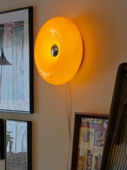 Orange Donut Wall Lamp — A Mid-Century Bauhaus Ambient Light