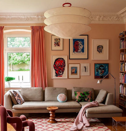 DuPont Paper Conical Pendant Lamp – A Fusion of French Vintage Artistry & Modern Minimalism