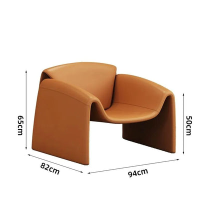 Contemporary Designer Crab Lounge Chair with Refined Minimalist Sculptural Form