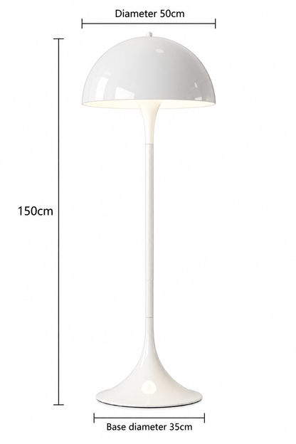 Lampada da tavolo Panthella – Lampada da tavolo a fungo Mid-Century con luce soffusa diffusa