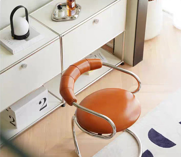 Bauhaus-Style Snake Armchair — Creative Mid-Century Design for Dining and Leisure