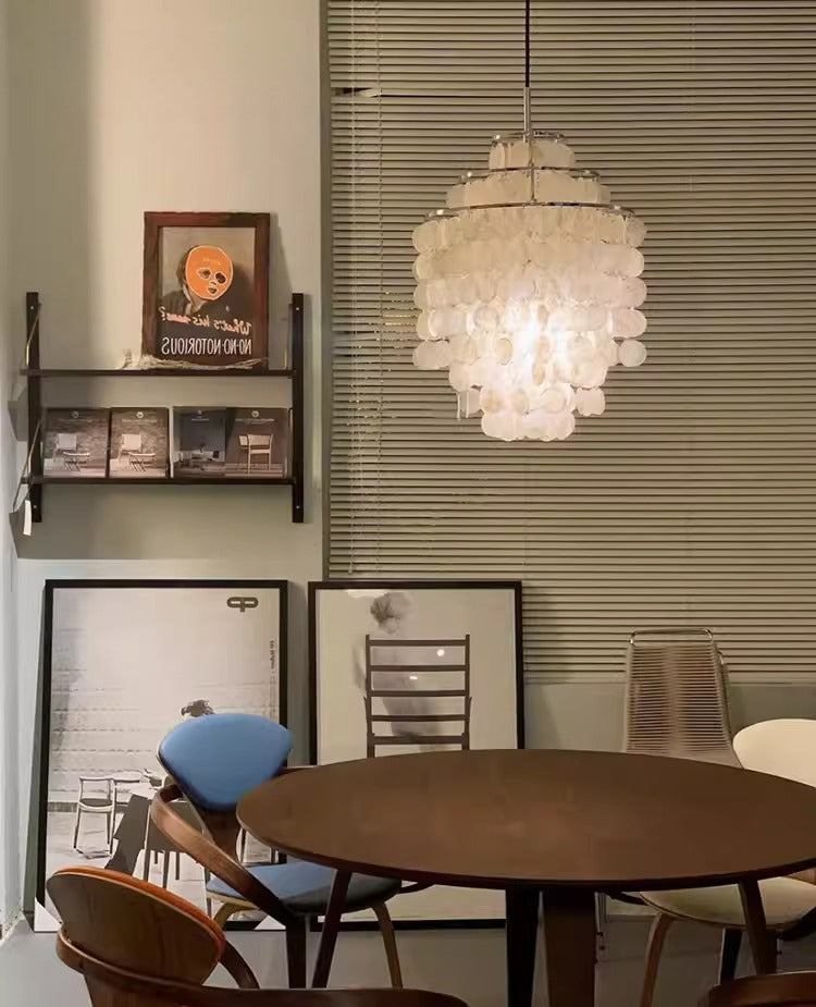 Verpan Fun Chandelier Replica – A Vintage Mother of Pearl Masterpiece