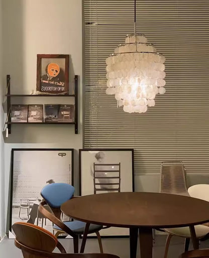Verpan Fun Chandelier Replica – A Vintage Mother of Pearl Masterpiece