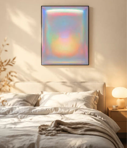 Abstract Dopamine Gradient Wall Art — A Fusion of Vibrant Color and Subtle Luxury