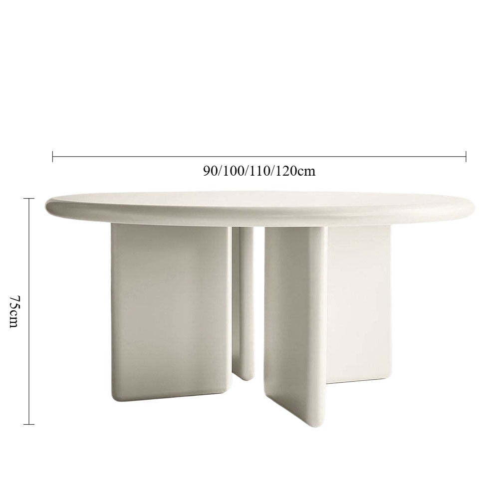 Memphis Round Dining Table – Modern Sculptural Pedestal Table