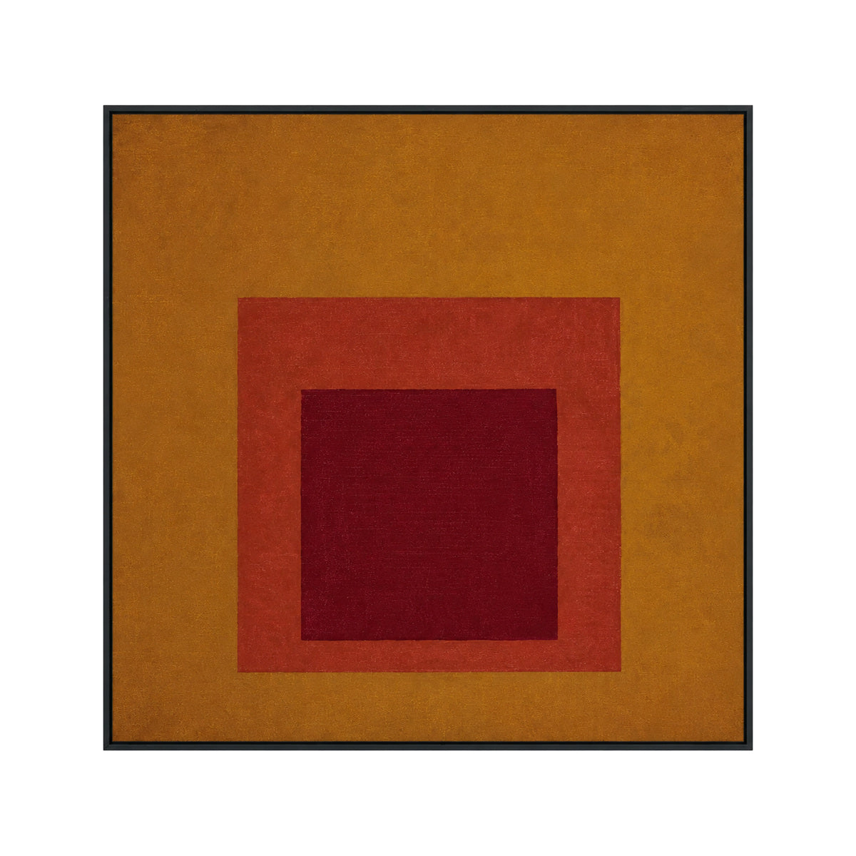 Josef Albers Inspired Bauhaus Geometric Abstract Wall Art - Layered Colour Block Print
