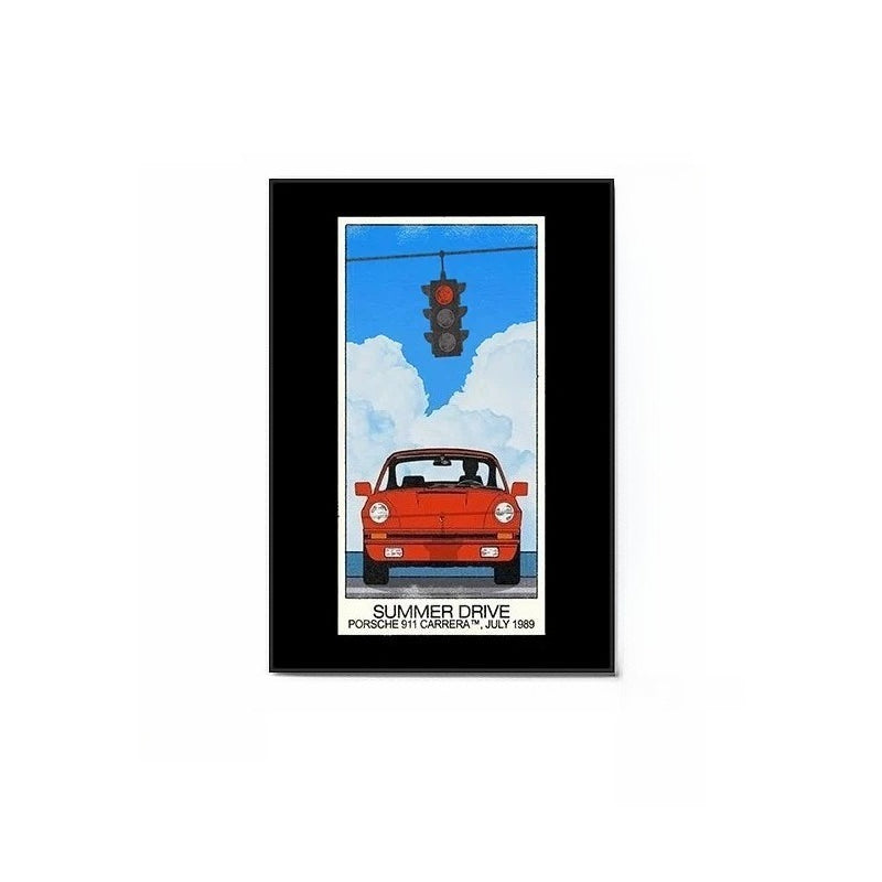 Okinawa Vintage Travel Poster – A Mid-Century Japanese Bauhaus Wall Art with Aluminum Frame