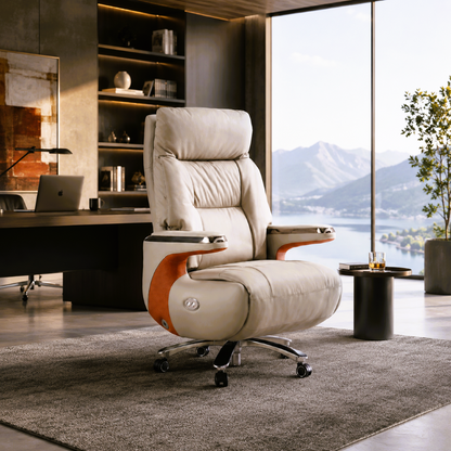Sillón ejecutivo de cuero con masaje inteligente: un nuevo estándar de comodidad y lujo moderno