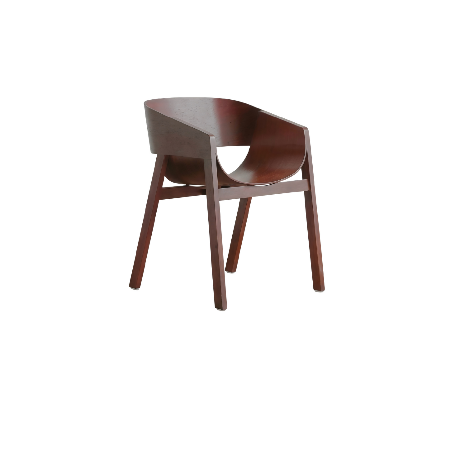 Nordic Solid Wood Dining Chair – Modern Minimalist Designer Armchair for Home & Cafe