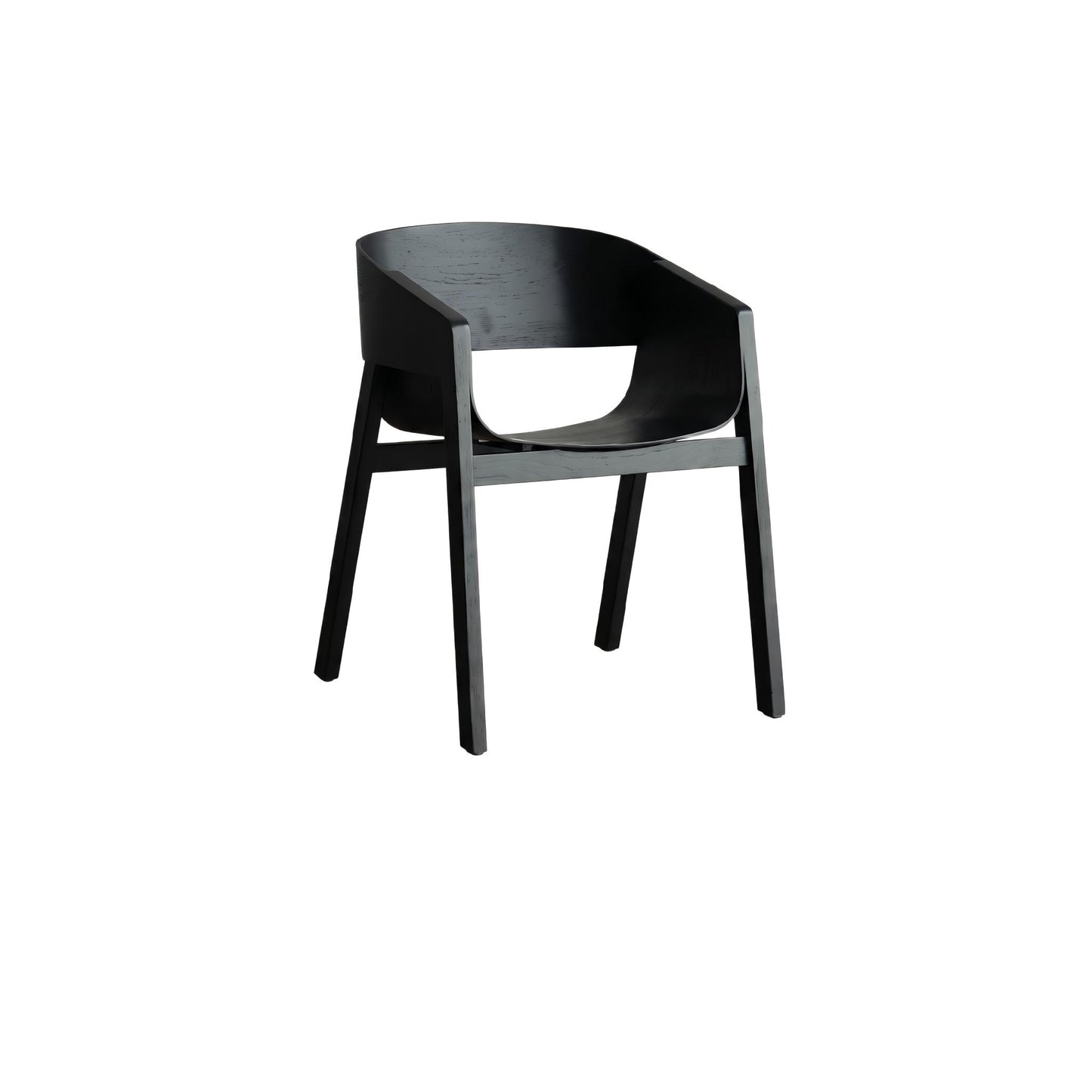 Nordic Solid Wood Dining Chair – Modern Minimalist Designer Armchair for Home & Cafe