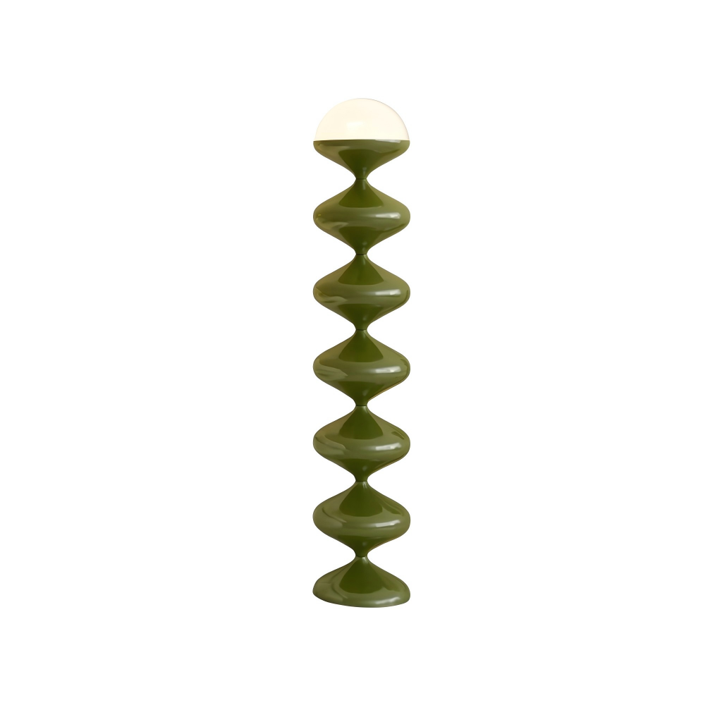 French Gourd Floor Lamp – Creative Mid-Century Design & Modern Cream Style