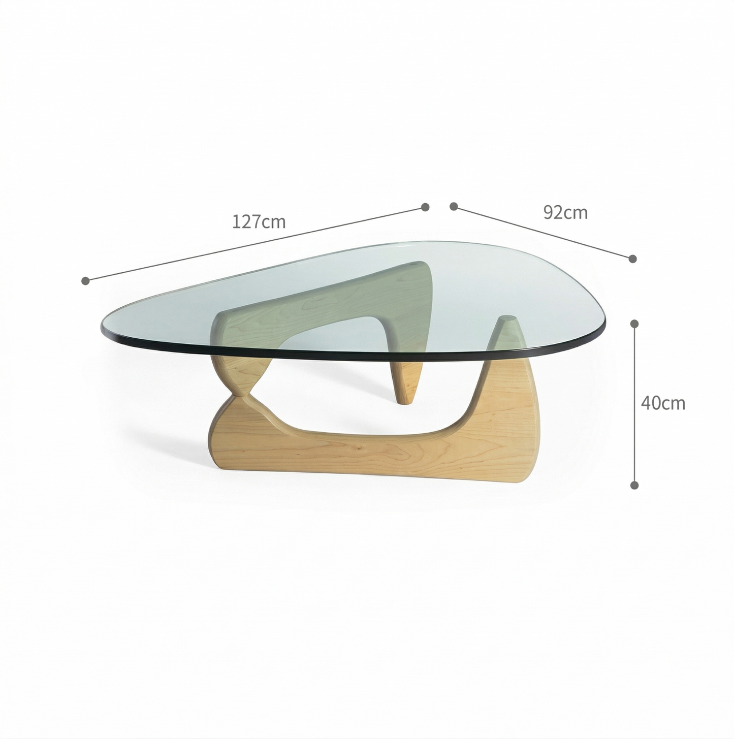 Edición de lujo de la mesa de centro Noguchi: belleza geométrica para espacios modernos 