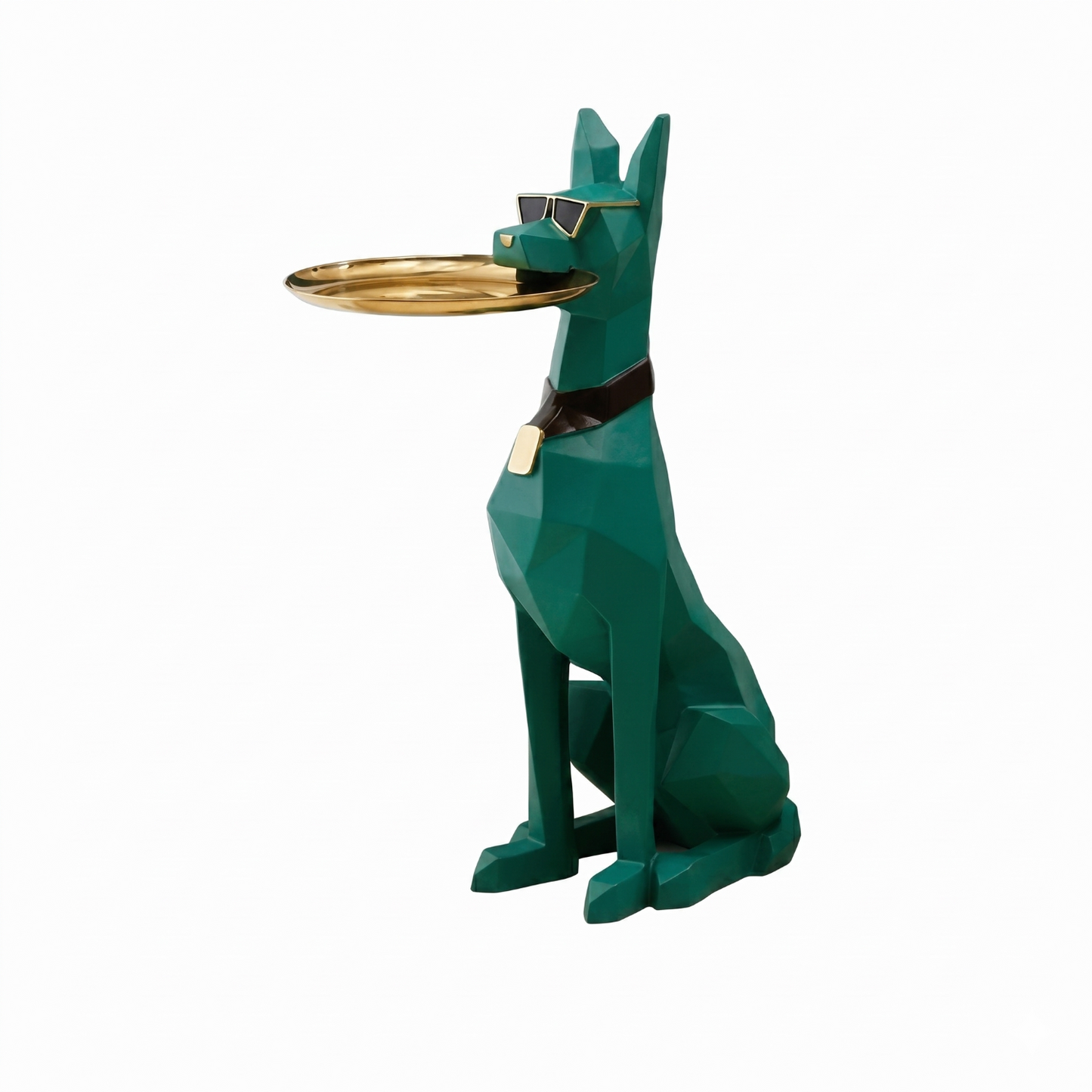 Figura de perro caballero: artesanía exquisita que ilumina el arte de los rincones 