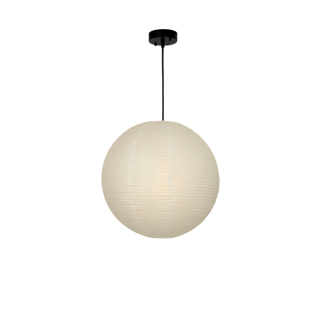 Noguchi-Style Rice Paper Pendant Lamp – Timeless Japanese Wabi-Sabi Design