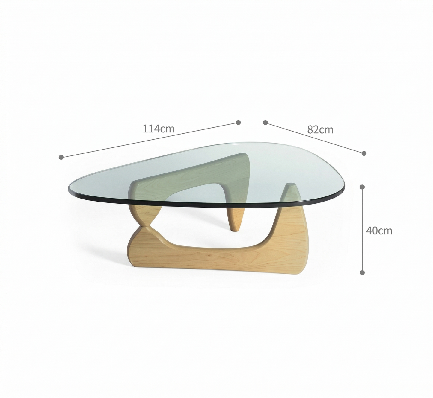 Edición de lujo de la mesa de centro Noguchi: belleza geométrica para espacios modernos 