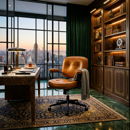 Multi-functional Chair – Luxury Cowhide Swivel Office & Computer Chair