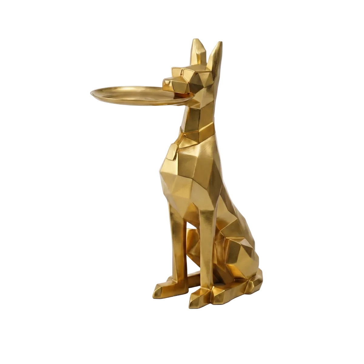 Figura de perro caballero: artesanía exquisita que ilumina el arte de los rincones 
