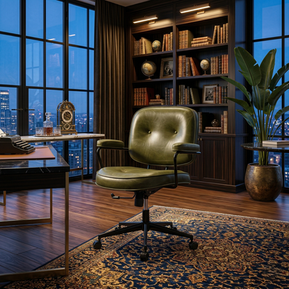 Multi-functional Chair – Luxury Cowhide Swivel Office & Computer Chair