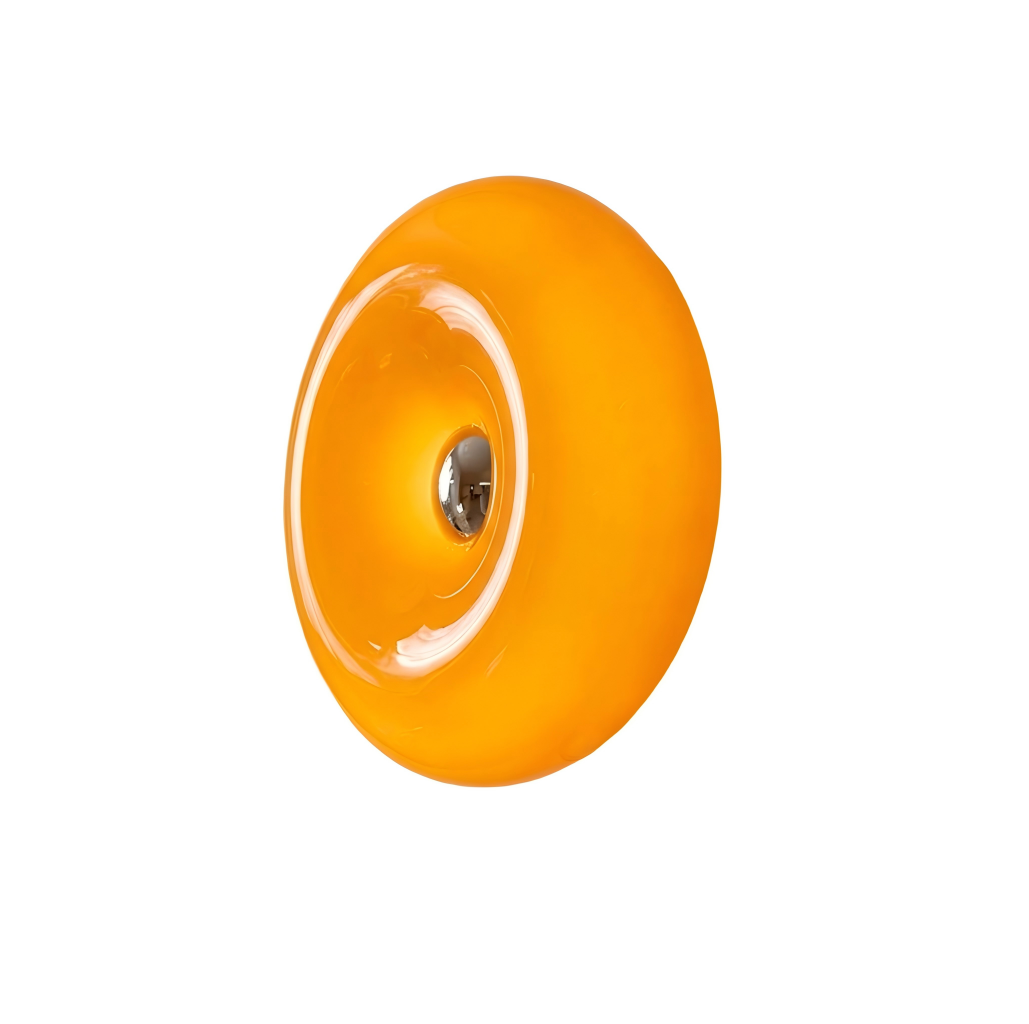 Orange Donut Wall Lamp — A Mid-Century Bauhaus Ambient Light