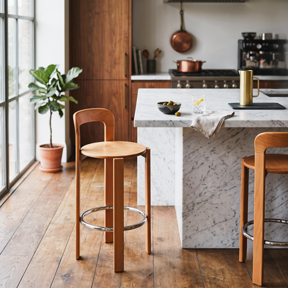 Rey Bar Stool Replica – Minimalist Nordic Design & Mid-Century Charm
