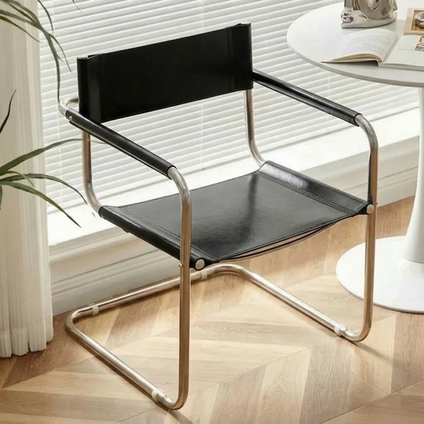 Réplica de la silla voladiza S34 estilo Bauhaus: símbolo clásico de la Bauhaus 