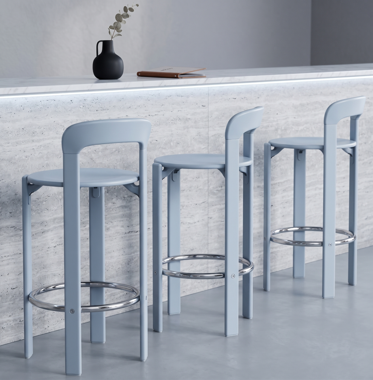 Rey Bar Stool Replica – Minimalist Nordic Design & Mid-Century Charm
