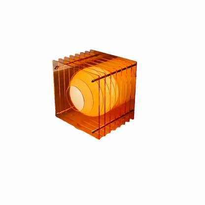 Mid-Century Layered Acrylic Table Lamp – Premium Floating Sunset Ambient Decor