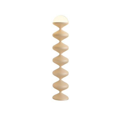 French Gourd Floor Lamp – Creative Mid-Century Design & Modern Cream Style