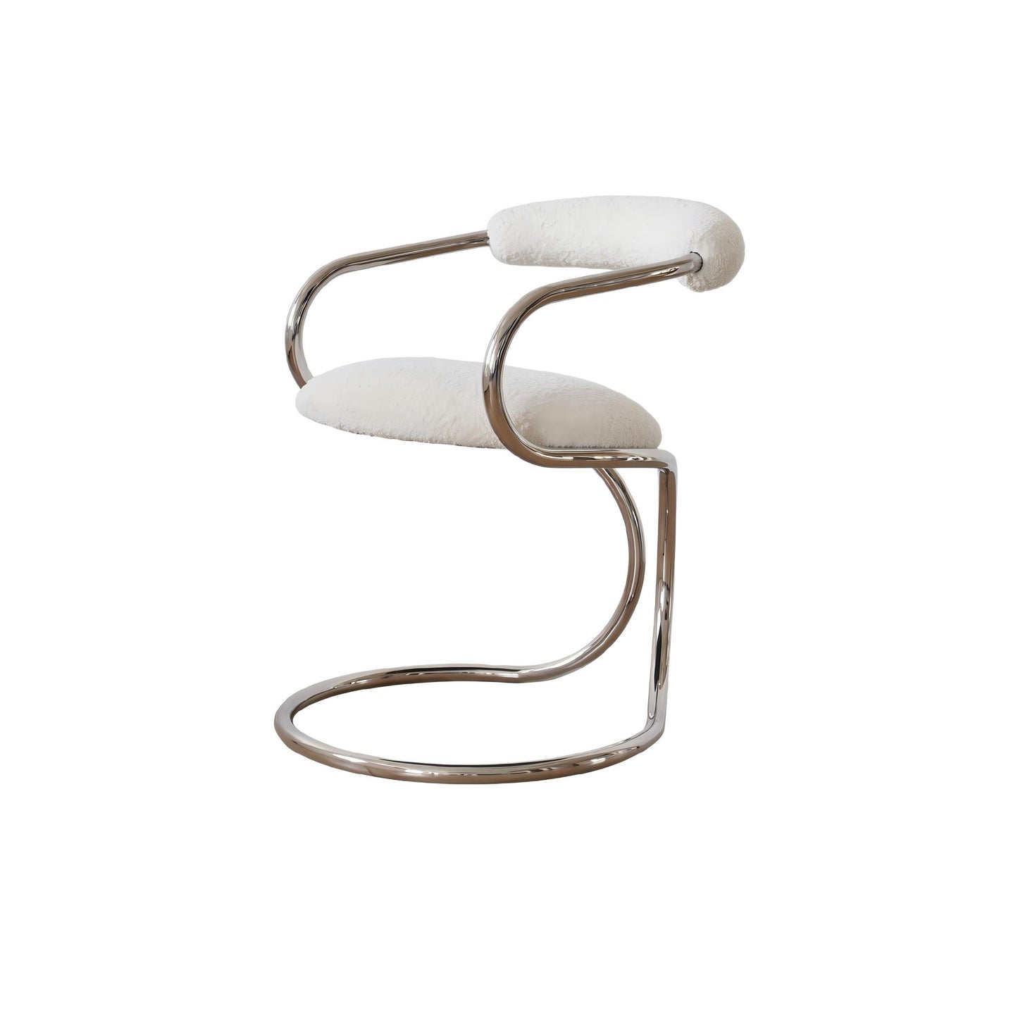 Bauhaus-Style Snake Armchair — Creative Mid-Century Design for Dining and Leisure