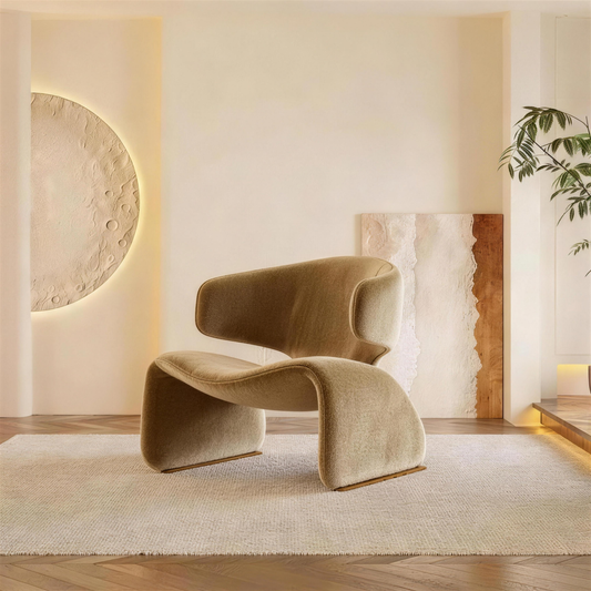 Modular Curved Lounge Chair Set – Modern Light Luxury Seating