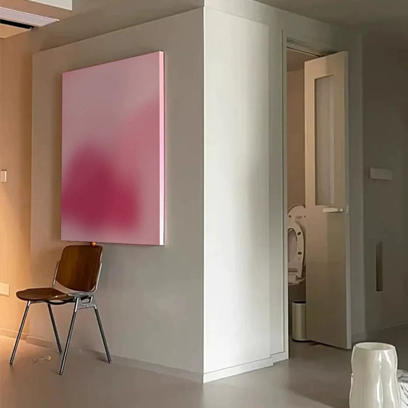 Modern Pink Series Wall Art – Elegant & Light Luxury Design for Cream-Style Spaces