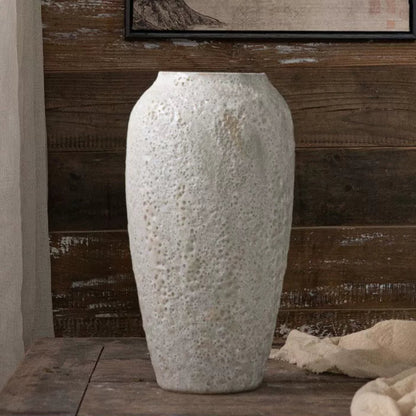 Textured Ceramic Vase Set – Minimalist Decorative Vases (3 Sizes Available)