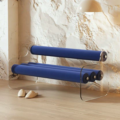 SNEED Eklektische Acrylbank – Sitzmöbel im Space-Age-Design